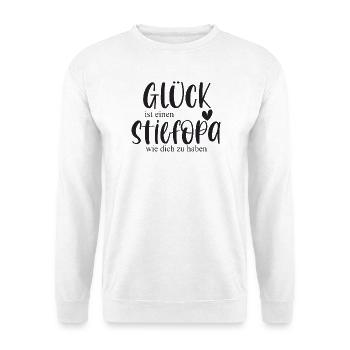Stiefopa Opa Großvater Familie Geschenk Danke - Unisex Pullover - Weiß - Vorne