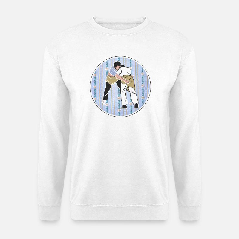 Schwingen, schwinger Edelweiss Tradition  - Unisex Pullover - Weiß