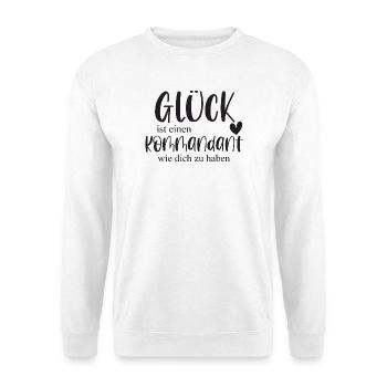 Kommandant Freiwillige Feuerwehr Ehrenamt Geschenk - Unisex Pullover - Weiß - Vorne