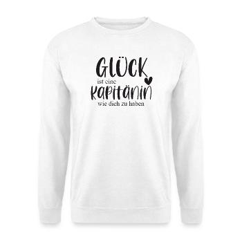 Kapitänin Fußball Sport Schiff Sportart Geschenk - Unisex Pullover - Weiß - Vorne