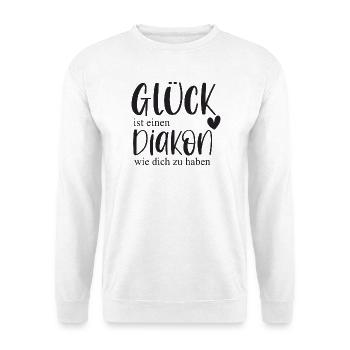 Diakon Ehrenamt Kirche Pfarrer Glaube Geschenk - Unisex Pullover - Weiß - Vorne
