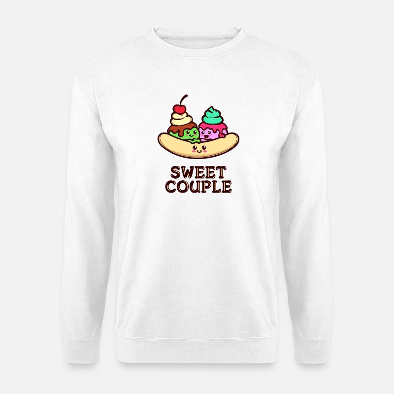 Süßigkeiten Statement Nachspeise Lecker Backen - Unisex Pullover - Weiß