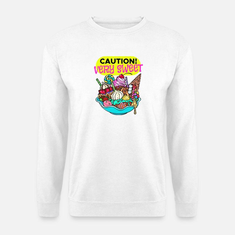 Cupcake Nachspeise Statement Naschen Süßigkeiten - Unisex Pullover - Weiß