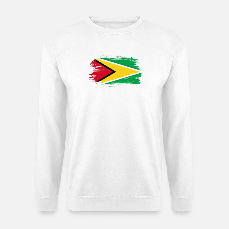 Guayana Flagge - Unisex Pullover - Weiß