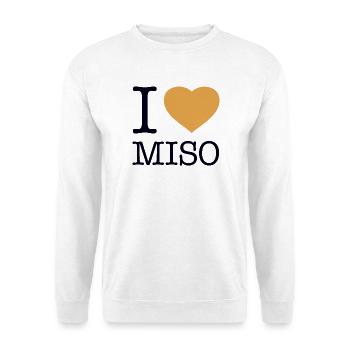 I LOVE MISO Sushi - Unisex Sweatshirt - white - Front