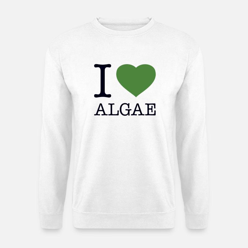 I LOVE ALGAE Algen - Unisex Pullover - Weiß