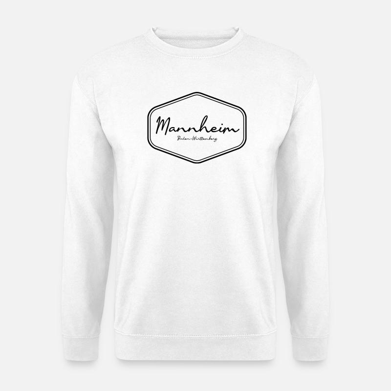 Mannheim Baden-Württemberg Emblem Design - Unisex Pullover - Weiß
