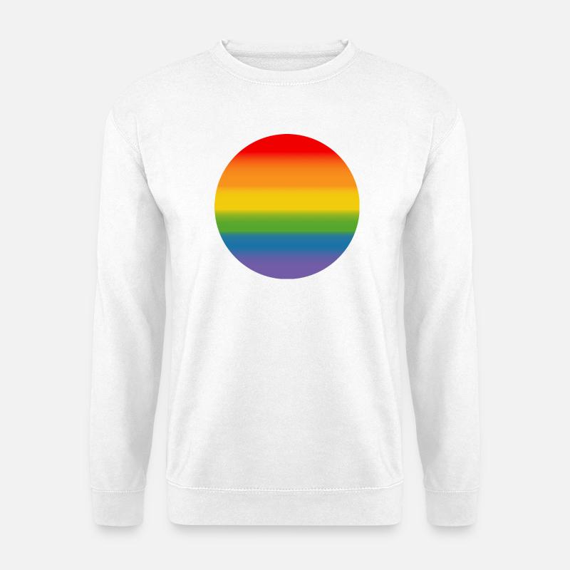 Rainbow Course Round - Unisex Sweatshirt - white