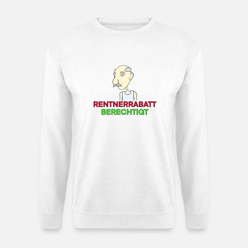RENTNERRABATT berechtigt - Unisex Pullover - Weiß