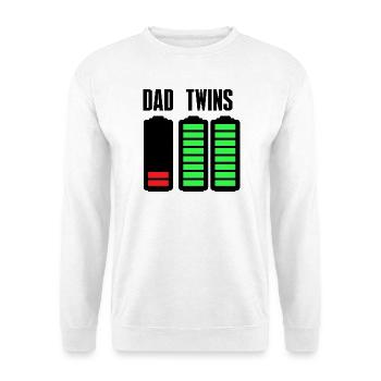 Égaliseur de barre néon sur noir - Sweat-shirt Unisexe - blanc - Devant