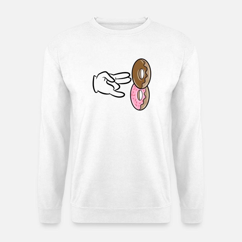 Dessert Sweets Snacking Donut Snacking - Unisex Sweatshirt - white