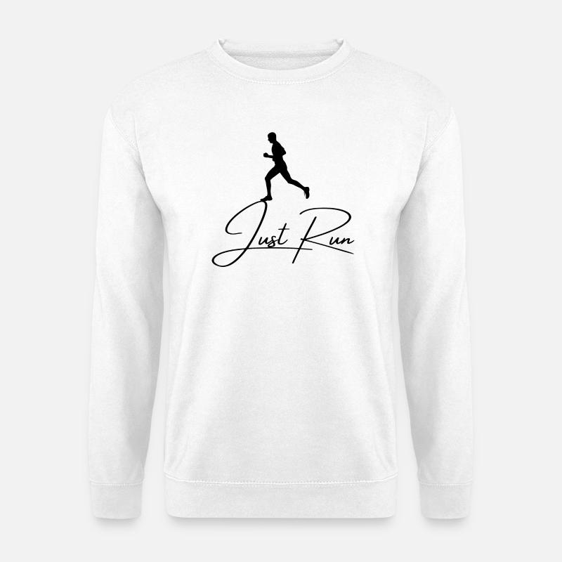 Just run - Unisex Sweatshirt - white