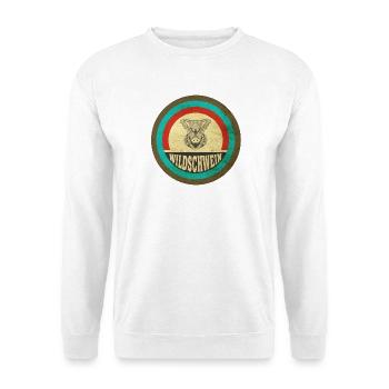 Wildschwein Vintage Design - Unisex Pullover - Weiß - Vorne