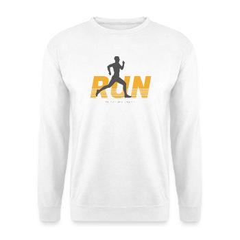 Laufen - männlich - Unisex Pullover - Weiß - Vorne