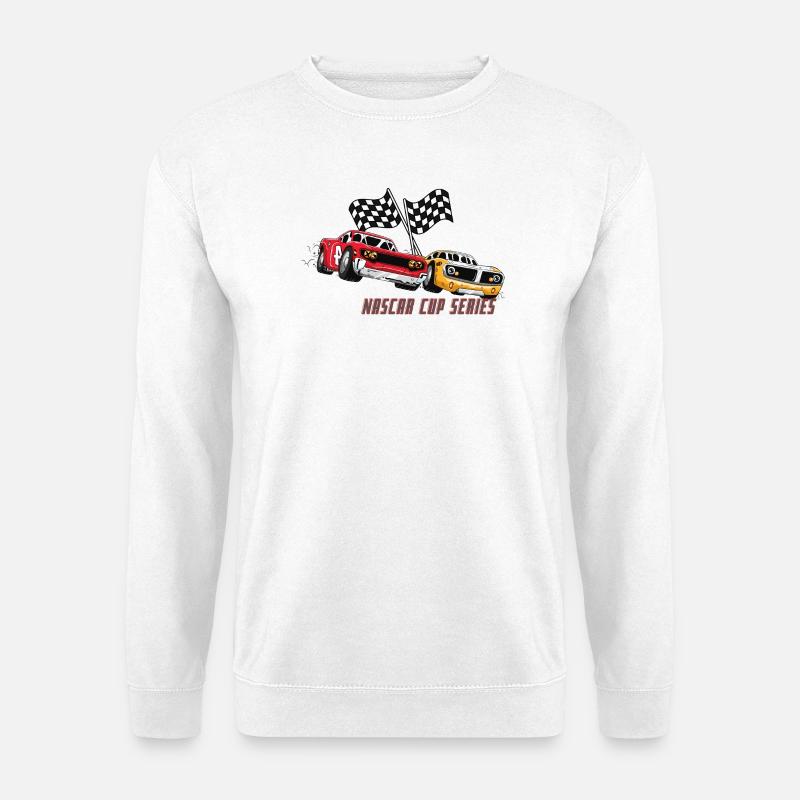 NAS CAR Cup Series Rennmotif - Unisex Pullover - Weiß