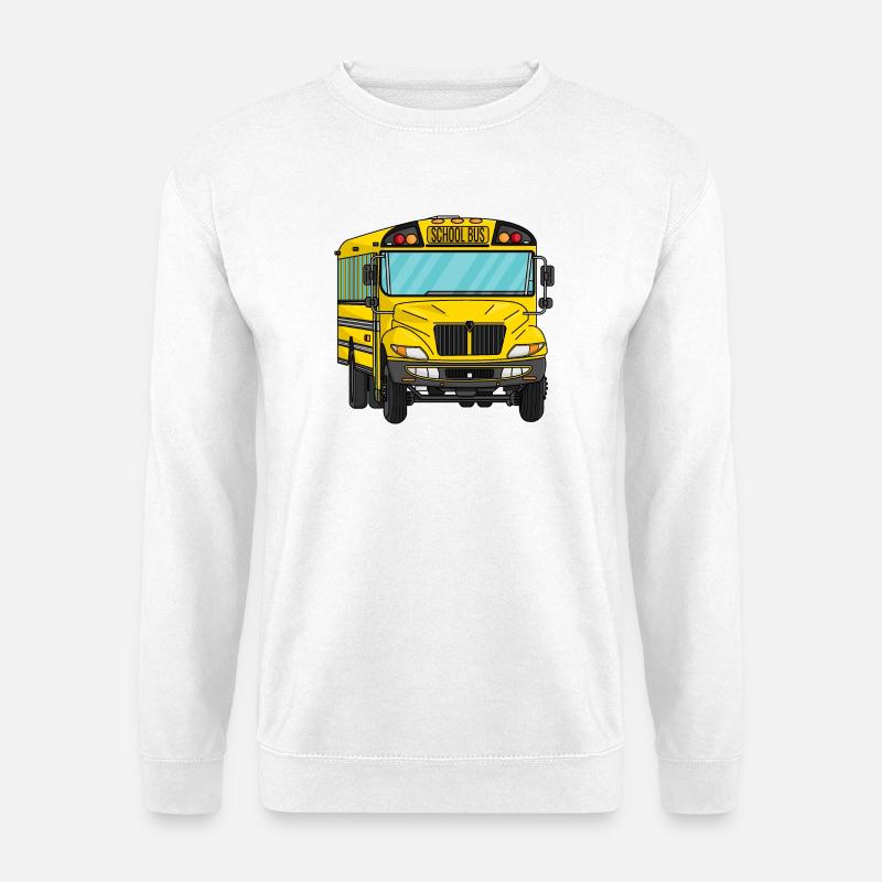 Schulbus - Unisex Pullover - Weiß