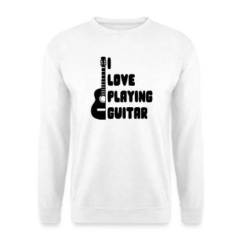 I love playing guitar for guitarists * - Unisex Sweatshirt - white - Front