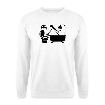 Logo plumber company - Unisex Sweatshirt - white - Front