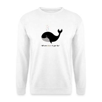 Add some colours to your life - Unisex Pullover - Weiß - Vorne