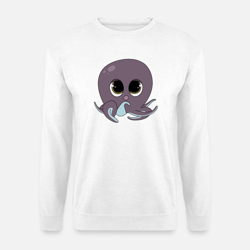 Cute Octopus - Unisex Pullover - Weiß