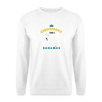 Bahamas Original 100% Flaggen Design - Unisex Pullover - Weiß - Vorne