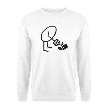 Sensibel mit allen Sinnen wahrnehmen - Unisex Pullover - Weiß - Vorne