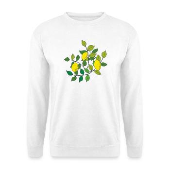 zitronen baum - Unisex Pullover - Weiß - Vorne