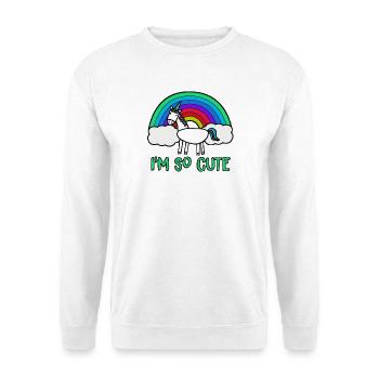 I'm so cute - Unisex Sweatshirt - white - Front
