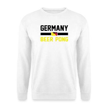 Germany Beer Pong - Unisex Pullover - Weiß - Vorne