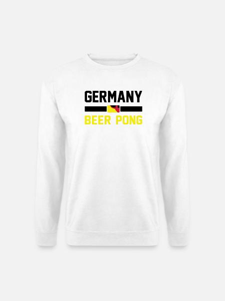 Germany Beer Pong - Unisex Pullover - Weiß
