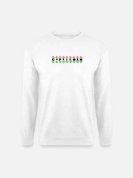 Gezeiten Aberglaube Steinbock Astrologie Spruch - Unisex Pullover - Weiß