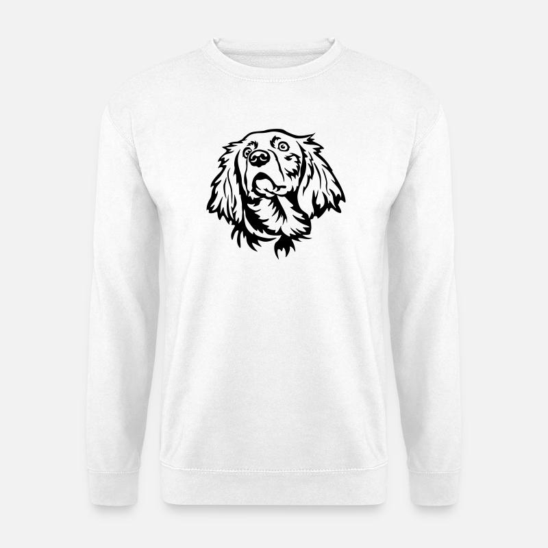 Weimaraner Kopf - Unisex Pullover - Weiß