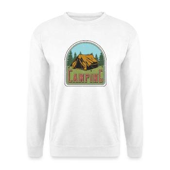 Camping - Unisex Pullover - Weiß - Vorne