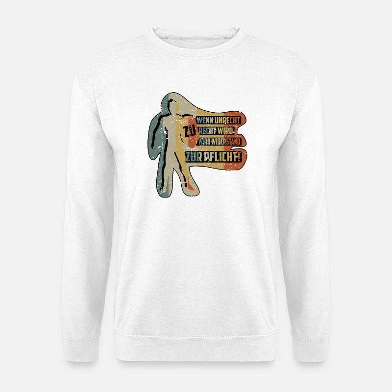 QUAND L’INJUSTICE DEVIENT JUSTE - Sweat-shirt Unisexe - blanc