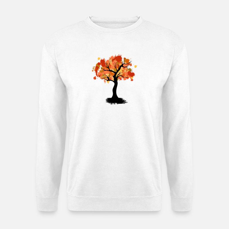 Herbstbaum - Unisex Pullover - Weiß