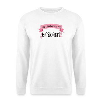 Lustiger Hunde Spruch Therapeut Haustier Knochen - Unisex Pullover - Weiß - Vorne