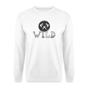 wild Axt Werkzeug Symbol Logo icon Grafik Emblem - Unisex Pullover - Weiß - Vorne
