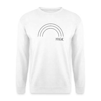 Magic Regenbogen - Unisex Pullover - Weiß - Vorne
