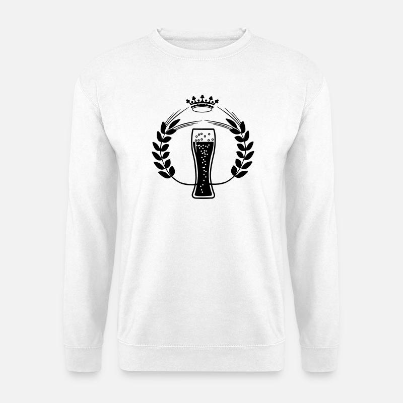 Maiskorn-Weizenbier - Unisex Pullover - Weiß