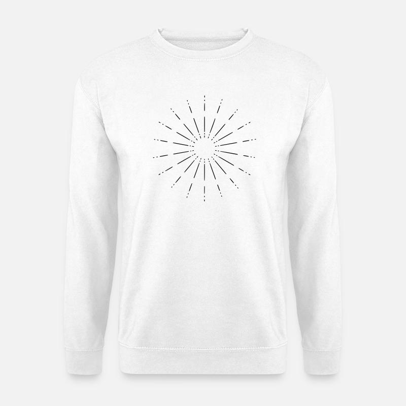 Mandala Stern - Unisex Pullover - Weiß