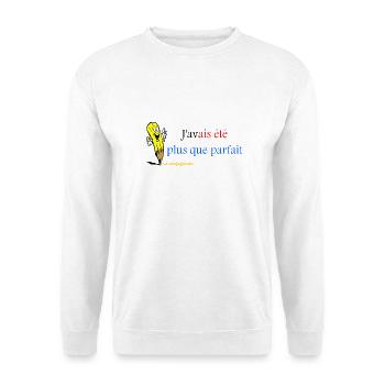 plus que parfait - Sweat-shirt Unisexe - blanc - Devant