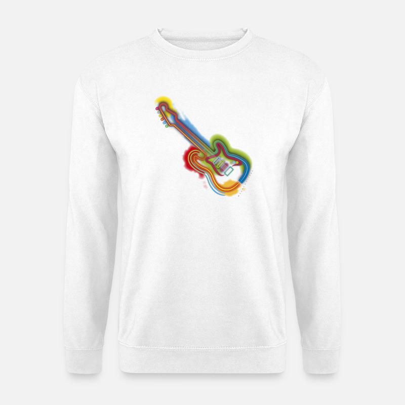 Pop Art Guitar - Unisex Pullover - Weiß