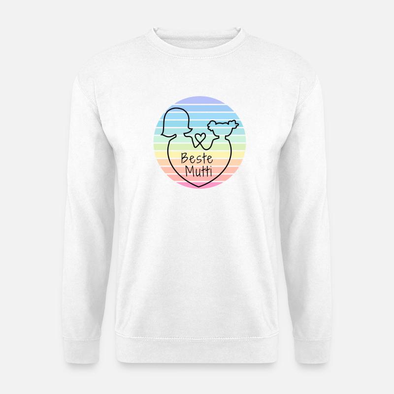 "Beste Mutti" | Geschenke für Mama | Muttertag - Unisex Pullover - Weiß
