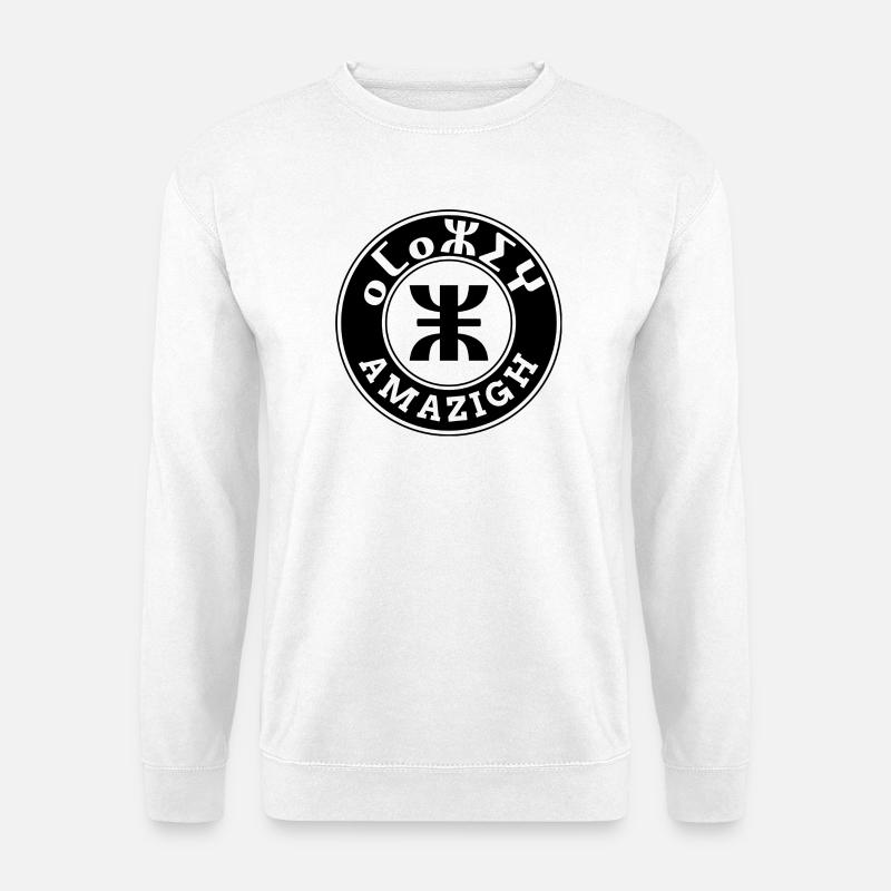 Amazigh tifinagh Emblem - Unisex Pullover - Weiß