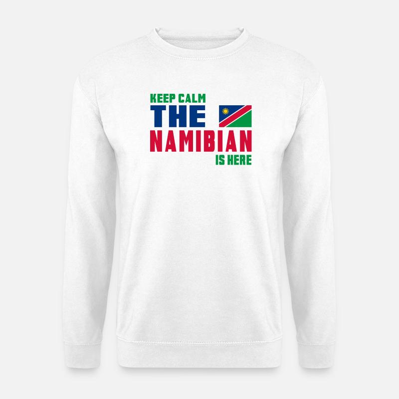 Keep Calm Namibia flag design - Unisex Sweatshirt - white