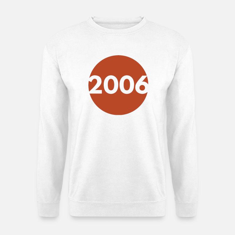 2006 Orange Retro - Unisex Pullover - Weiß