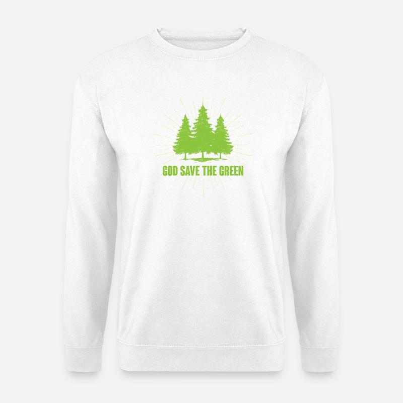 Gott schütze das Grün - Unisex Pullover - Weiß