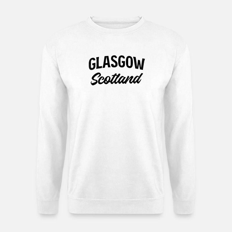 Glasgow Schottland - Unisex Pullover - Weiß