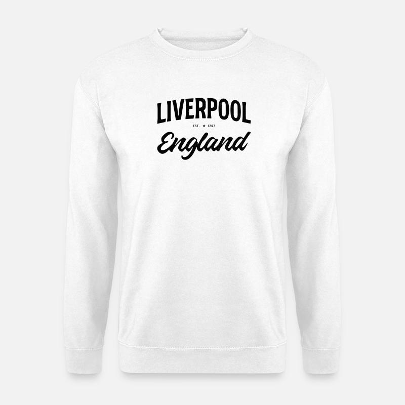 Liverpool Retro Design England - Unisex Pullover - Weiß