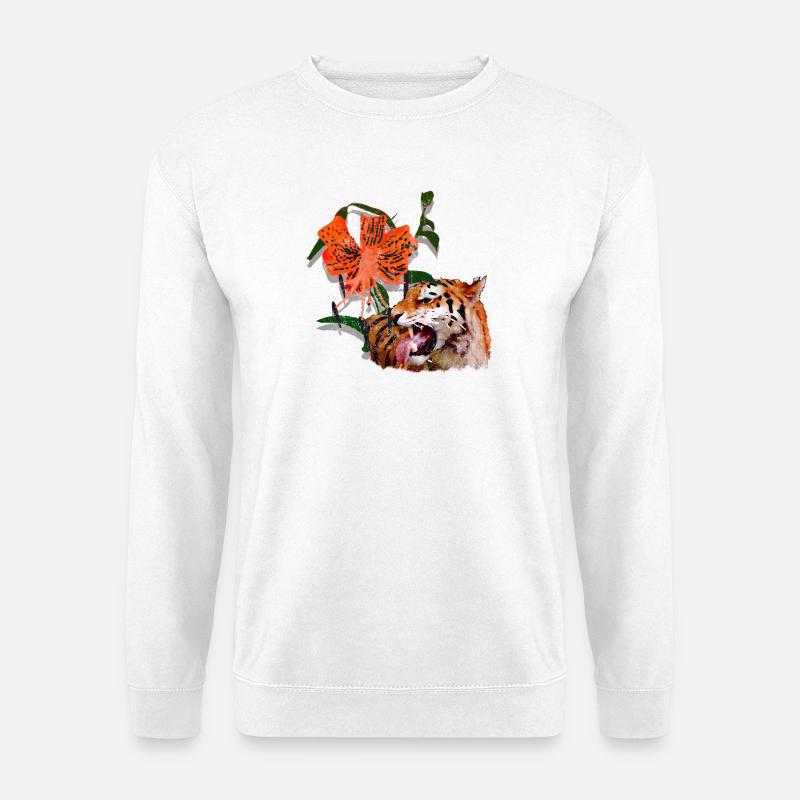 Tigerlilie - Unisex Pullover - Weiß
